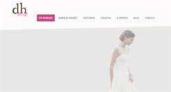 Desktop Screenshot of dh-mariage.com