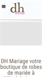 Mobile Screenshot of dh-mariage.com